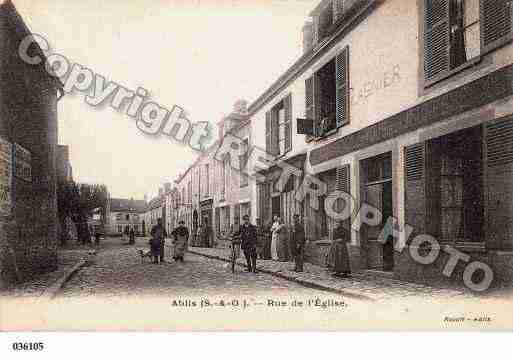 Ville de ABLIS, carte postale ancienne