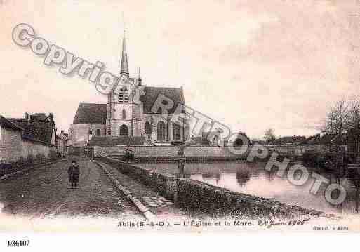 Ville de ABLIS, carte postale ancienne