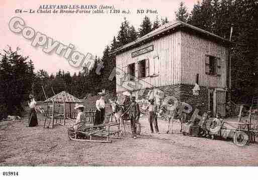 Ville de ALLEVARD, carte postale ancienne