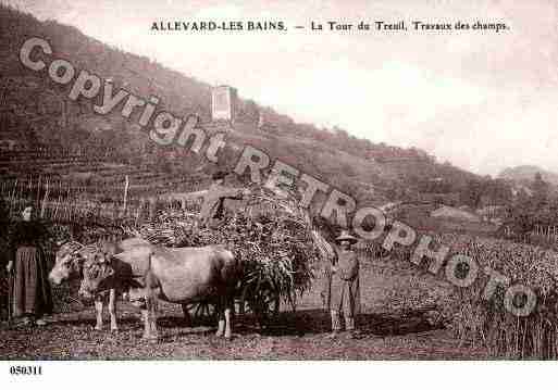 Ville de ALLEVARD, carte postale ancienne