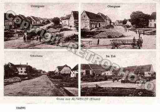 Ville de ALTWILLER, carte postale ancienne