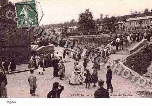 Ville de BARENTIN, carte postale ancienne