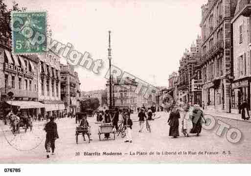 Ville de BIARRITZ, carte postale ancienne