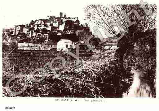 Ville de BIOT, carte postale ancienne