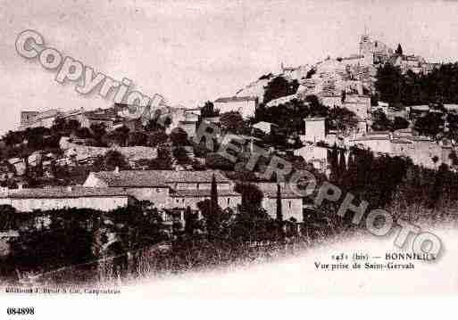 Ville de BONNIEUX, carte postale ancienne