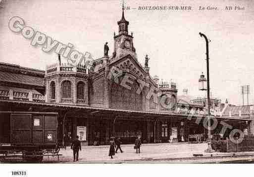 Ville de BOULOGNESURMER, carte postale ancienne