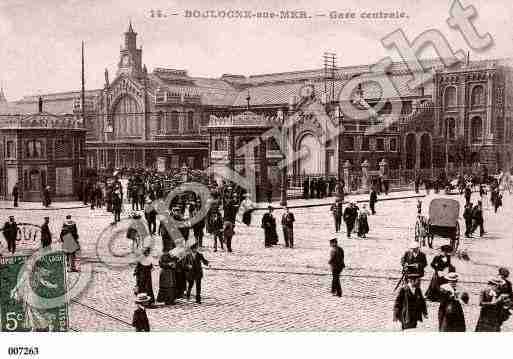 Ville de BOULOGNESURMER, carte postale ancienne