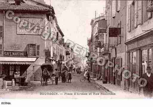 Ville de BOURGOINJALLIEU, carte postale ancienne