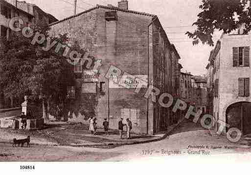 Ville de BRIGNOLES, carte postale ancienne