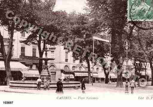 Ville de CASTRES, carte postale ancienne