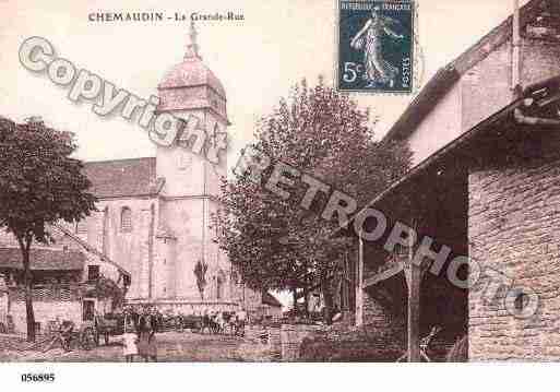 Ville de CHEMAUDIN, carte postale ancienne