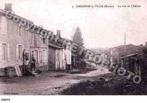 Ville de CHEMINON, carte postale ancienne