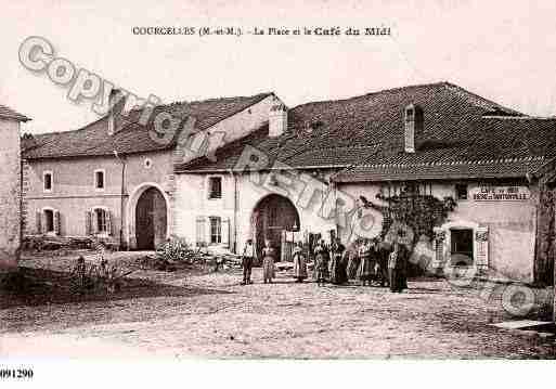 Ville de COURCELLES, carte postale ancienne