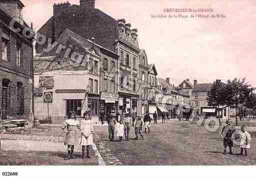 Ville de CREVECOEURLEGRAND, carte postale ancienne