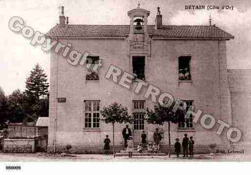 Ville de DETAIN, carte postale ancienne