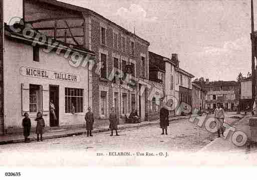 Ville de ECLARON, carte postale ancienne