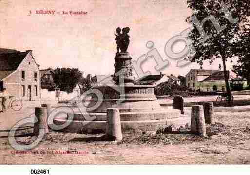 Ville de EGLENY, carte postale ancienne