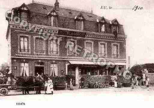 Ville de EU, carte postale ancienne