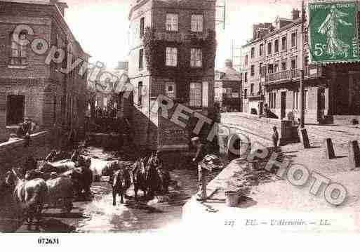 Ville de EU, carte postale ancienne