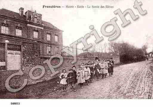 Ville de FRANCIERES, carte postale ancienne