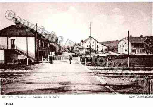 Ville de GILLEY, carte postale ancienne