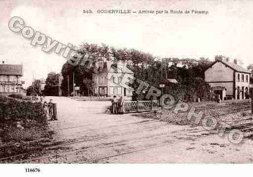 Ville de GODERVILLE, carte postale ancienne