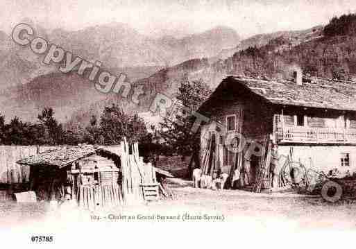 Ville de GRANDBORNAND(LE), carte postale ancienne