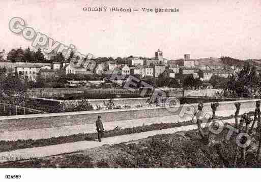 Ville de GRIGNY, carte postale ancienne