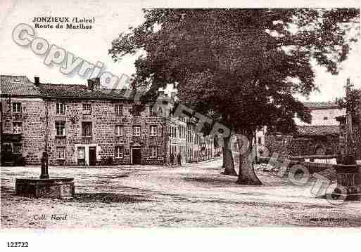 Ville de JONZIEUX, carte postale ancienne