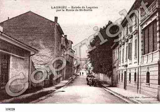 Ville de LAGNIEU, carte postale ancienne