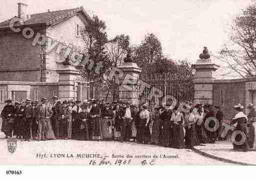 Ville de LYON, carte postale ancienne