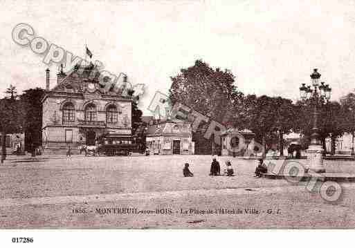 Ville de MONTREUIL, carte postale ancienne