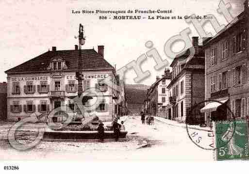 Ville de MORTEAU, carte postale ancienne