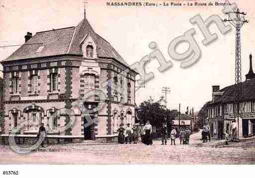 Ville de NASSANDRES, carte postale ancienne