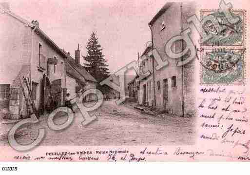 Ville de POUILLEYLESVIGNES, carte postale ancienne