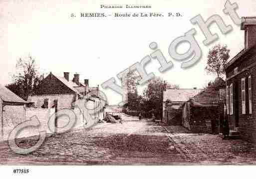 Ville de REMIES, carte postale ancienne