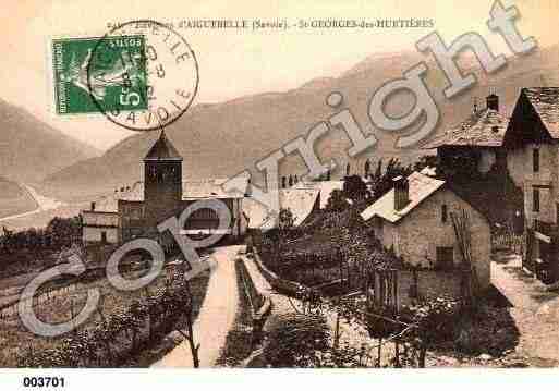 Ville de SAINTGEORGESD'HURTIERES, carte postale ancienne