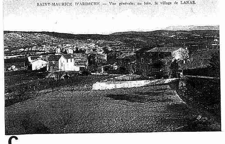 Ville de SAINTMAURICED'ARDECHE, carte postale ancienne