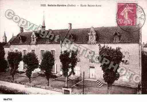 Ville de SAINTESEVERESURINDRE, carte postale ancienne