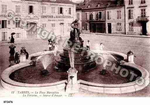 Ville de TARBES, carte postale ancienne