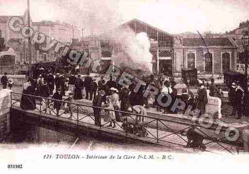 Ville de TOULON, carte postale ancienne