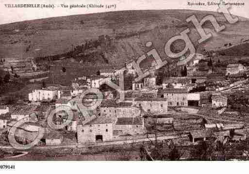 Ville de VILLARDEBELLE, carte postale ancienne