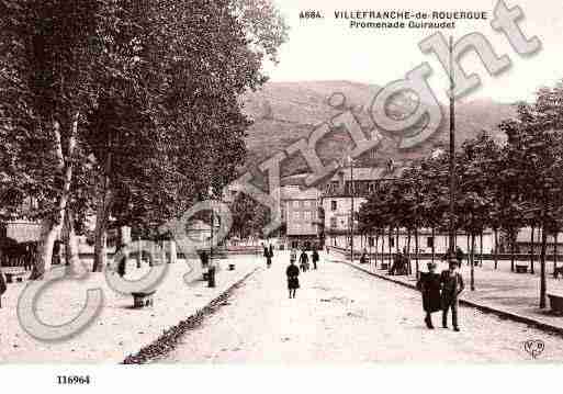 Ville de VILLEFRANCHEDEROUERGUE, carte postale ancienne