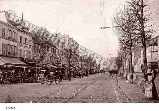 Ville de VINCENNES, carte postale ancienne