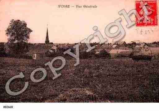 Ville de VOISE, carte postale ancienne