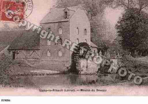 Ville de LIGNYLERIBAULT, carte postale ancienne