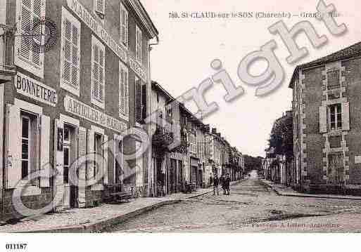 Ville de SAINTCLAUD, carte postale ancienne