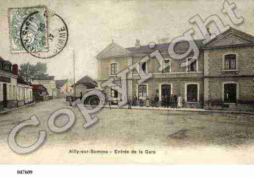 Ville de AILLYSURSOMME, carte postale ancienne