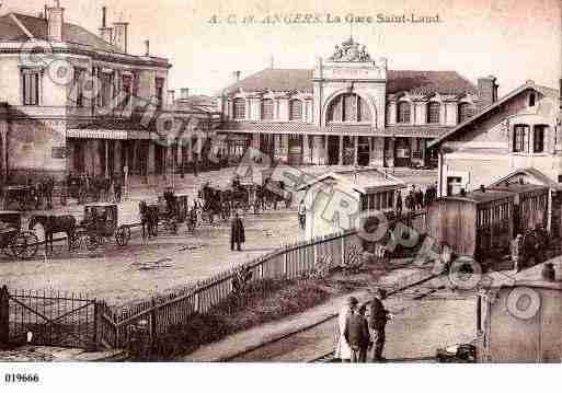 Ville de ANGERS, carte postale ancienne