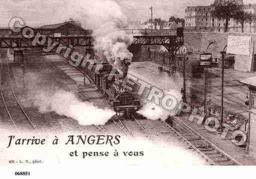 Ville de ANGERS, carte postale ancienne